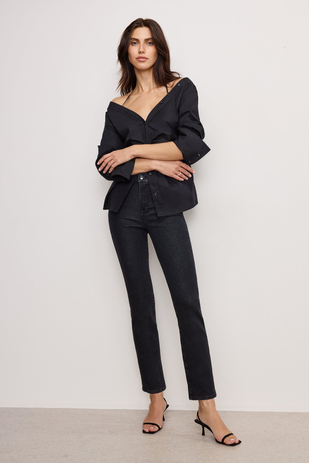 GOOD LEGS STRAIGHT JEANS BLACK184