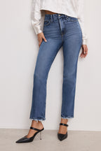 SOFT TECH GOOD CURVE STRAIGHT JEANS INDIGO737