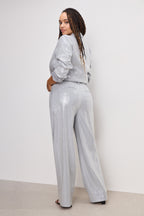 GOOD 90s SEQUIN TROUSERS HEATHER GREY001