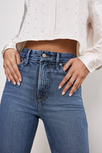 SOFT TECH GOOD CURVE STRAIGHT JEANS INDIGO737