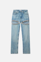 GOOD ICON STRAIGHT DIAMOND JEANS INDIGO357