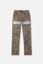 LEOPARD GOOD ICON STRAIGHT DIAMOND JEANS LUCKY LEOPARD001