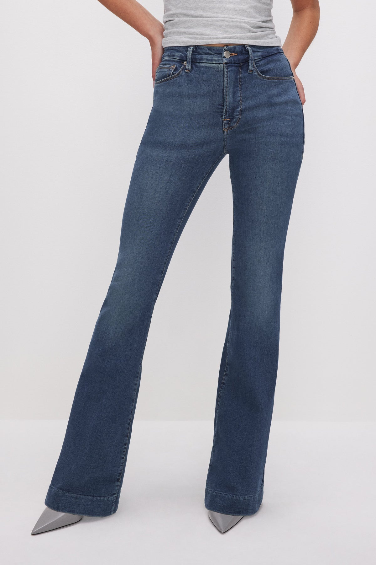 GOOD LEGS FLARE JEANS BLUE004