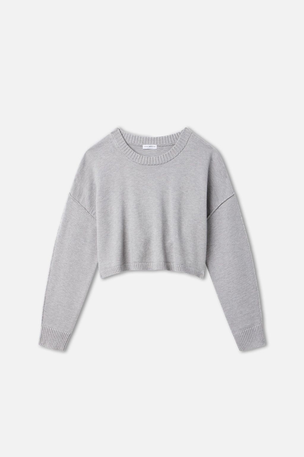 COZY KNIT CREW NECK MELANGE GREY