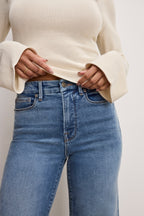 GOOD WAIST PALAZZO COMPRESSION JEANS INDIGO837