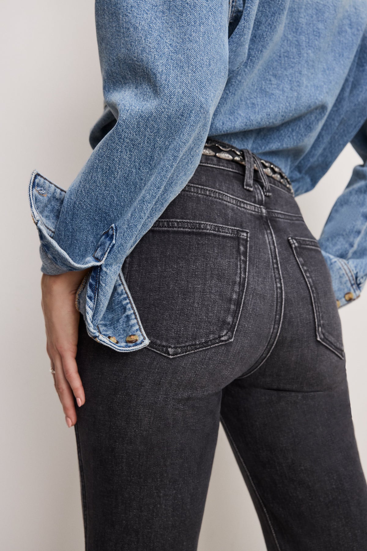 GOOD COWBOY BOOTCUT JEANS BLACK354