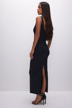 SCULPTING MODERN TANK MAXI DRESS BLACK001