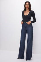 SCULPTING SCOOP NECK BODYSUIT BLACK001