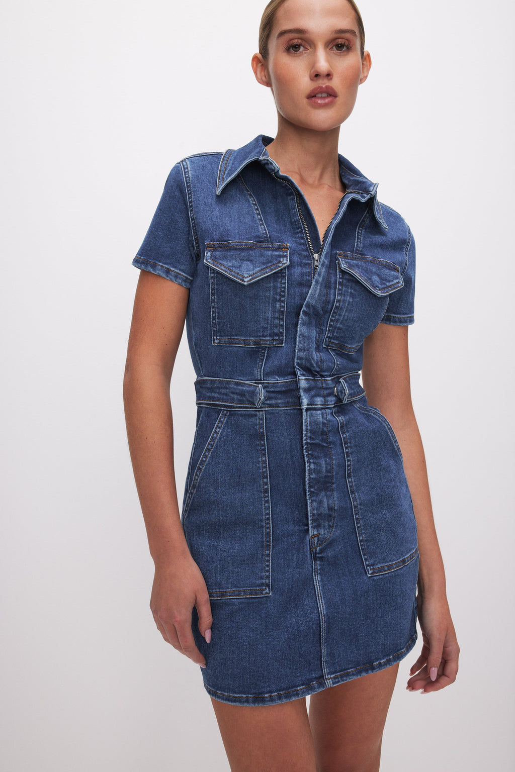FIT FOR SUCCESS MINI DRESS INDIGO594