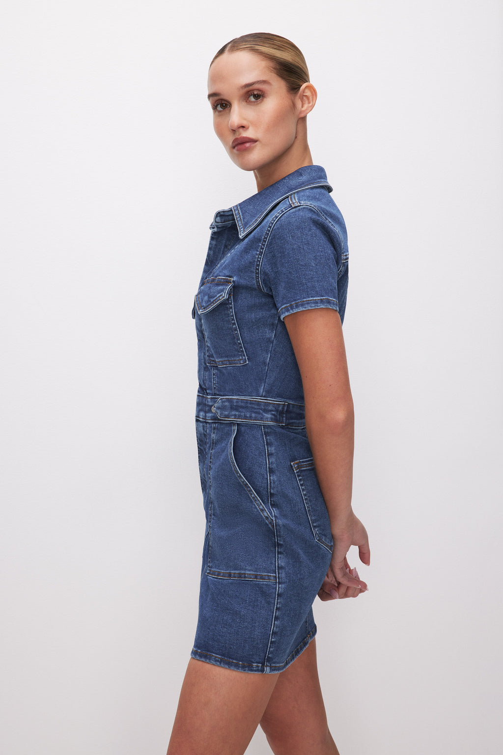 FIT FOR SUCCESS MINI DRESS INDIGO594