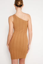 RIBBED KNIT MINI DRESS CANYON003