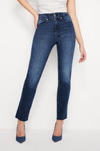 ALWAYS FITS GOOD CLASSIC SLIM STRAIGHT JEANS INDIGO446