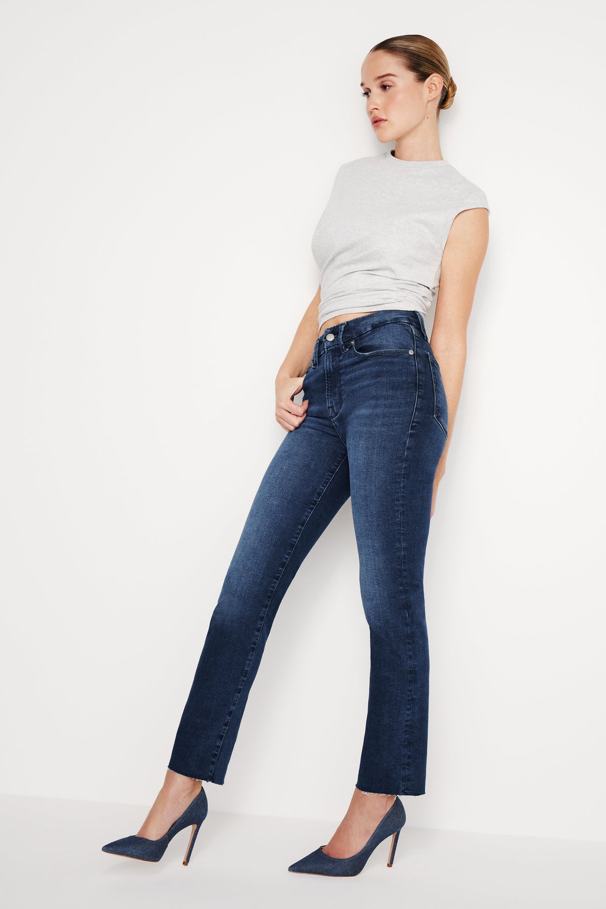 ALWAYS FITS GOOD CLASSIC SLIM STRAIGHT JEANS INDIGO446