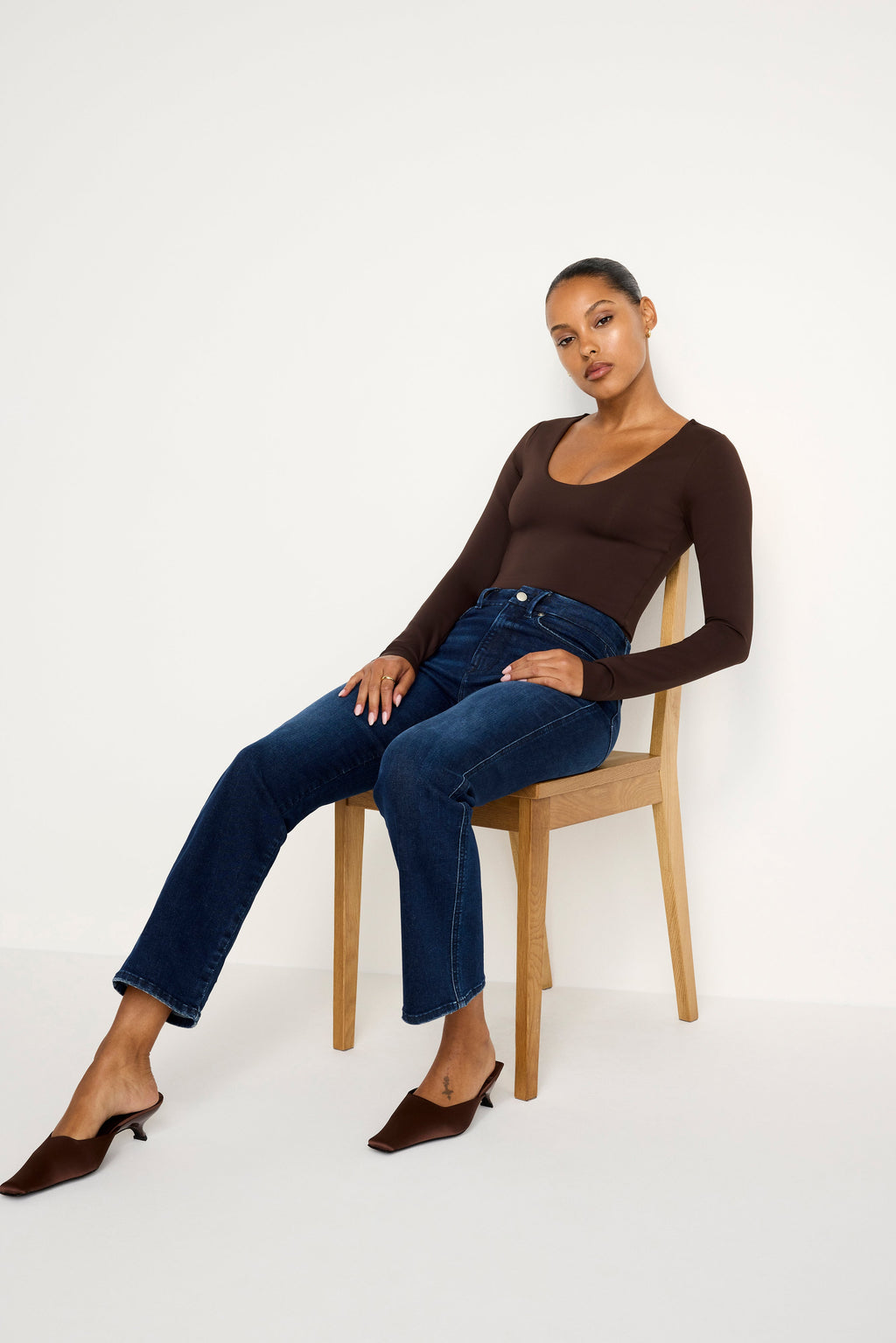 ALWAYS FITS GOOD CURVE STRAIGHT JEANS INDIGO707