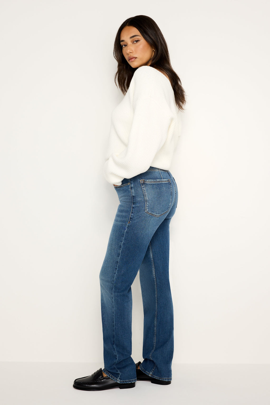 GOOD ICON STRAIGHT JEANS INDIGO605
