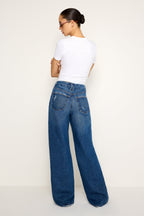 GOOD SKATE WIDE LEG JEANS INDIGO713