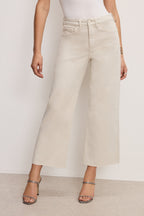 GOOD WAIST PALAZZO CROPPED JEANS BONE001