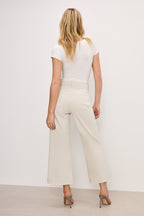 GOOD WAIST PALAZZO CROPPED JEANS BONE001
