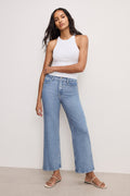 SOFT TECH GOOD SKATE WIDE CROPPED JEANS INDIGO860