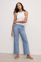 SOFT TECH GOOD SKATE WIDE CROPPED JEANS INDIGO860