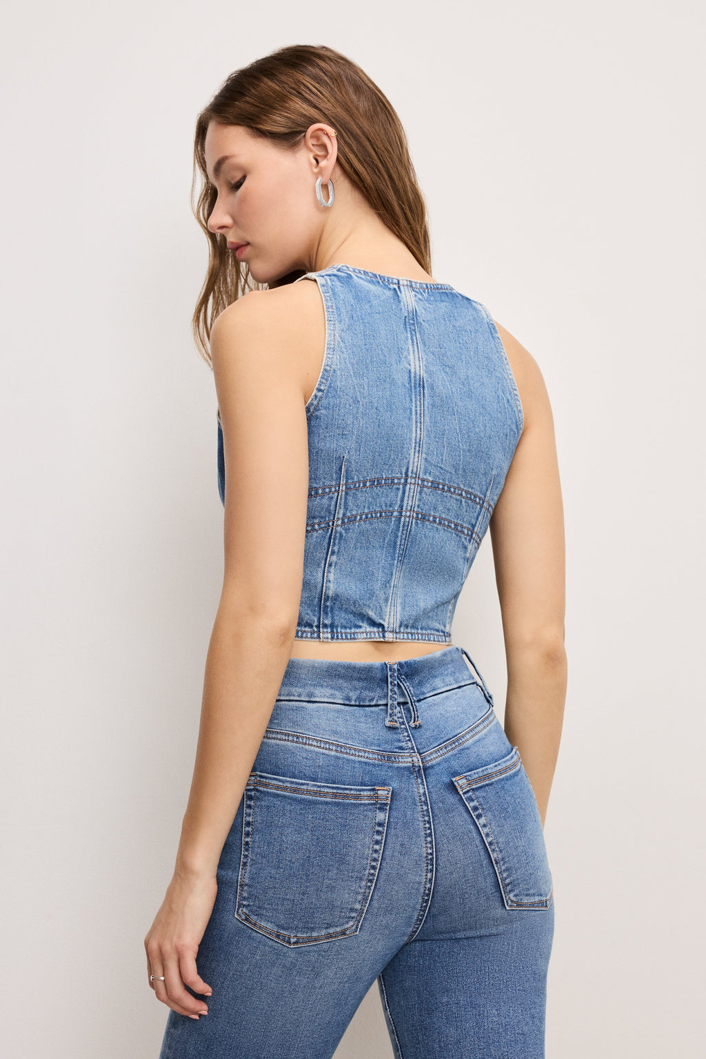 DENIM VEST INDIGO895