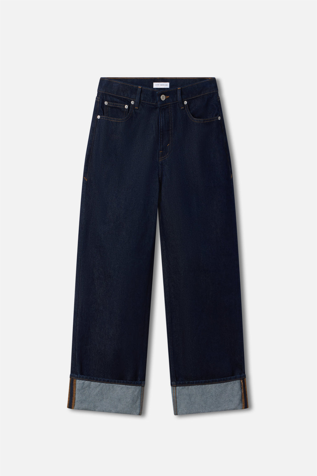 GOOD LOW RISE BAGGY CUFFED JEANS INDIGO1006