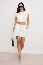 COTTON MUSCLE TEE CLOUD WHITE