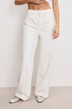 GOOD LOW RISE BAGGY JEANS CLOUD WHITE