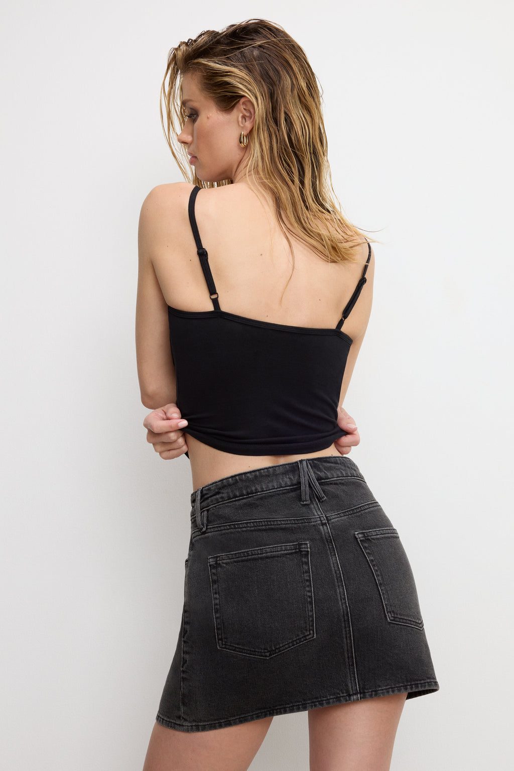 SUPER STRETCH JERSEY BUSTIER BLACK001