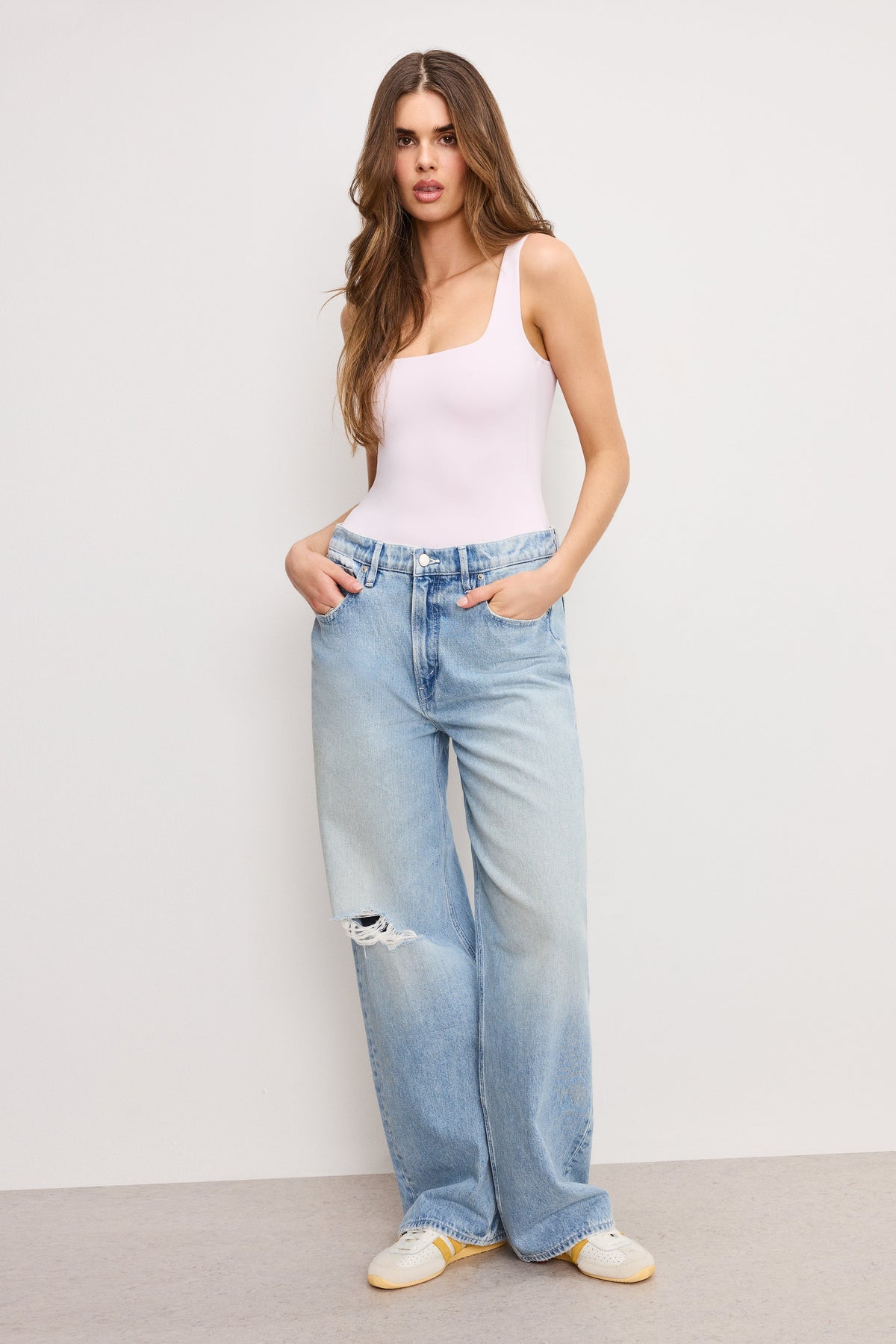 SCULPTING MODERN TANK BODYSUIT COTTON CANDY PINK003
