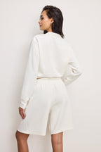 AIR SOFT HALF ZIP SWEATSHIRT CLOUD WHITE