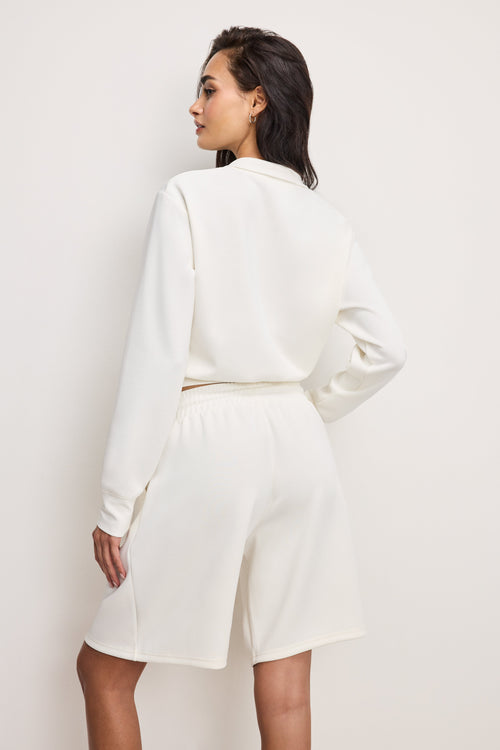 AIR SOFT HALF ZIP SWEATSHIRT CLOUD WHITE