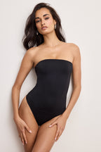 SCULPTING CORSET STRAPLESS BODYSUIT BLACK001