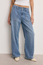 LITE LINEN DENIM PANTS INDIGO786