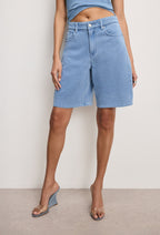 JEANIUS GOOD EASE BERMUDA SHORTS INDIGO586