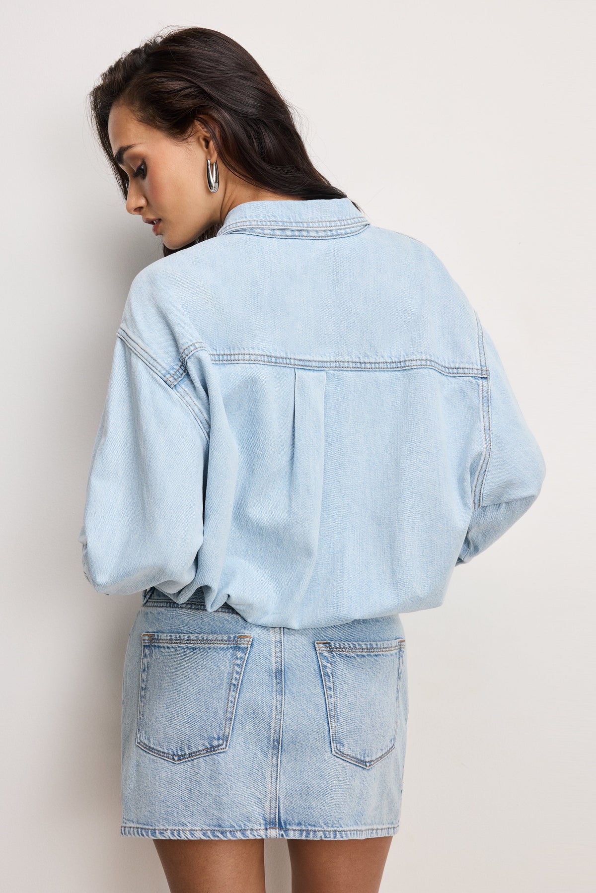 DENIM SHIRT DRESS INDIGO795