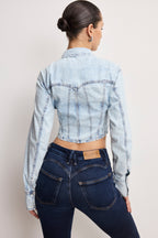 DOLLY DENIM CORSET SHIRT INDIGO1021
