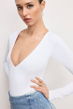 DOLLY SCULPTING BODYSUIT WHITE001