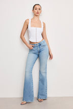 DOLLY JOLEANS FLARE JEANS INDIGO1019