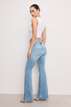 DOLLY JOLEANS FLARE JEANS INDIGO1019