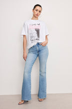 DOLLY OVERSIZED CONCERT TEE WHITE001