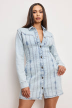 DOLLY DENIM CORSET DRESS INDIGO1022