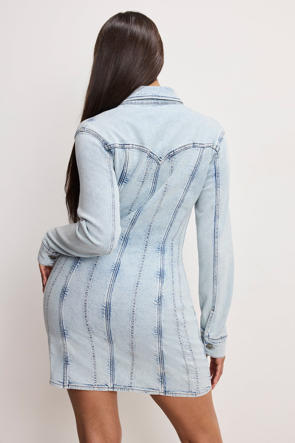 DOLLY DENIM CORSET DRESS INDIGO1022