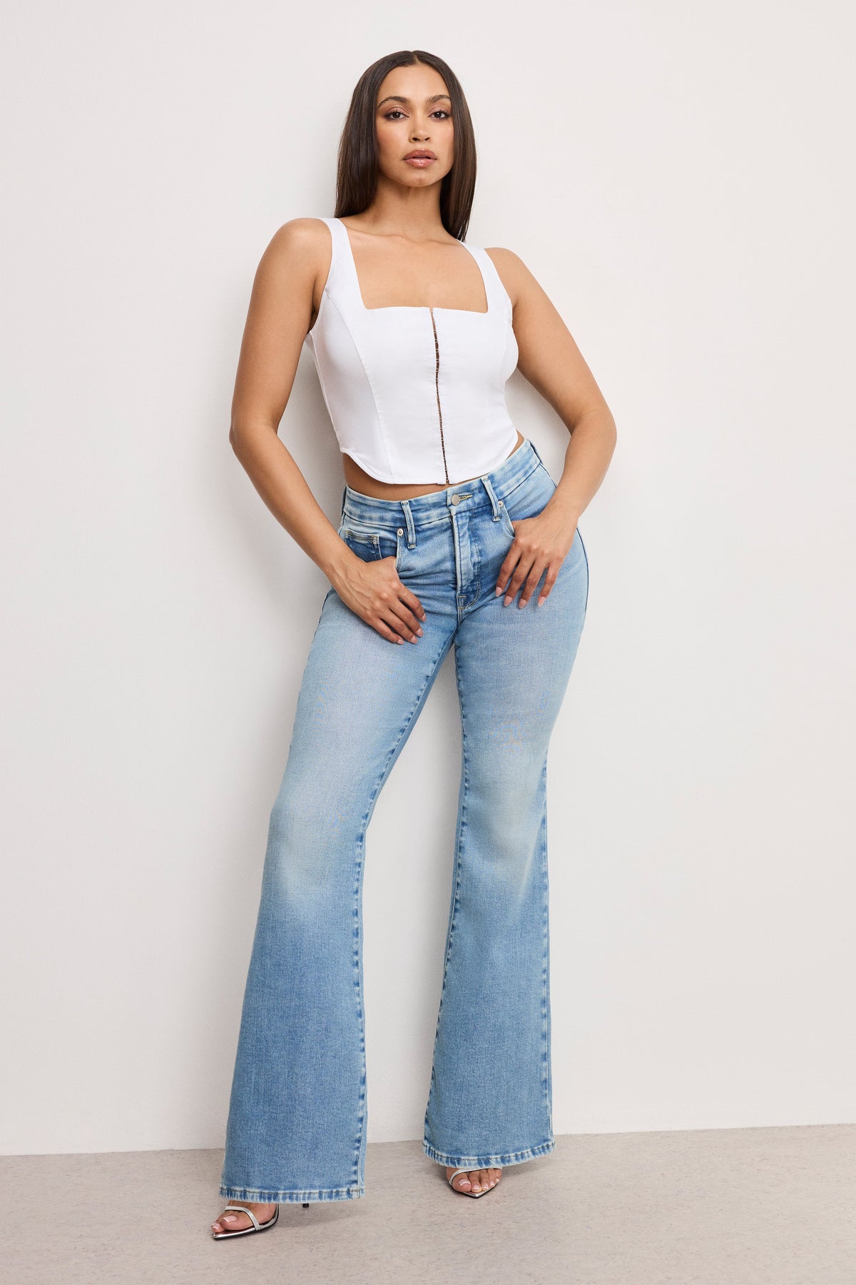 DOLLY POPLIN BUSTIER WHITE001