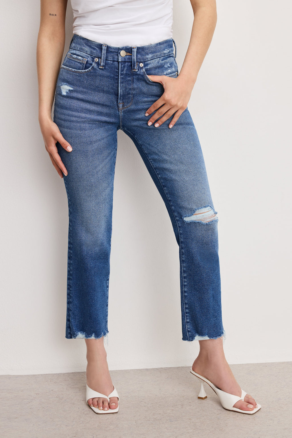 GOOD PETITE STRAIGHT JEANS INDIGO943