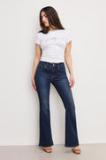 DOLLY JOLEANS PETITE FLARE JEANS INDIGO1020