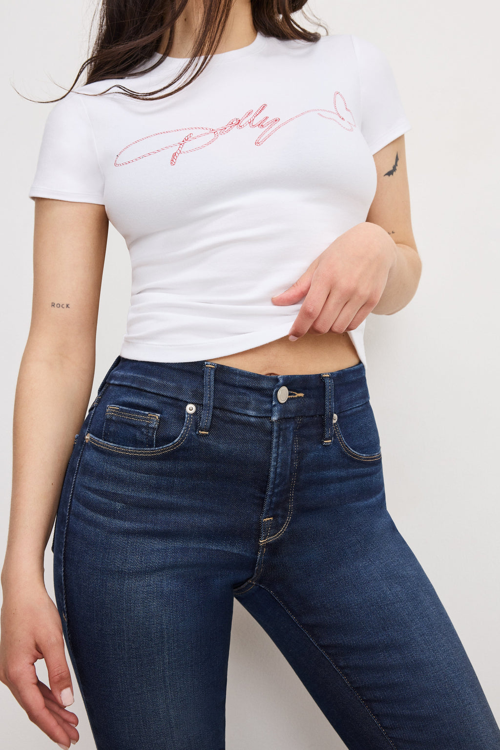 DOLLY JOLEANS PETITE FLARE JEANS INDIGO1020