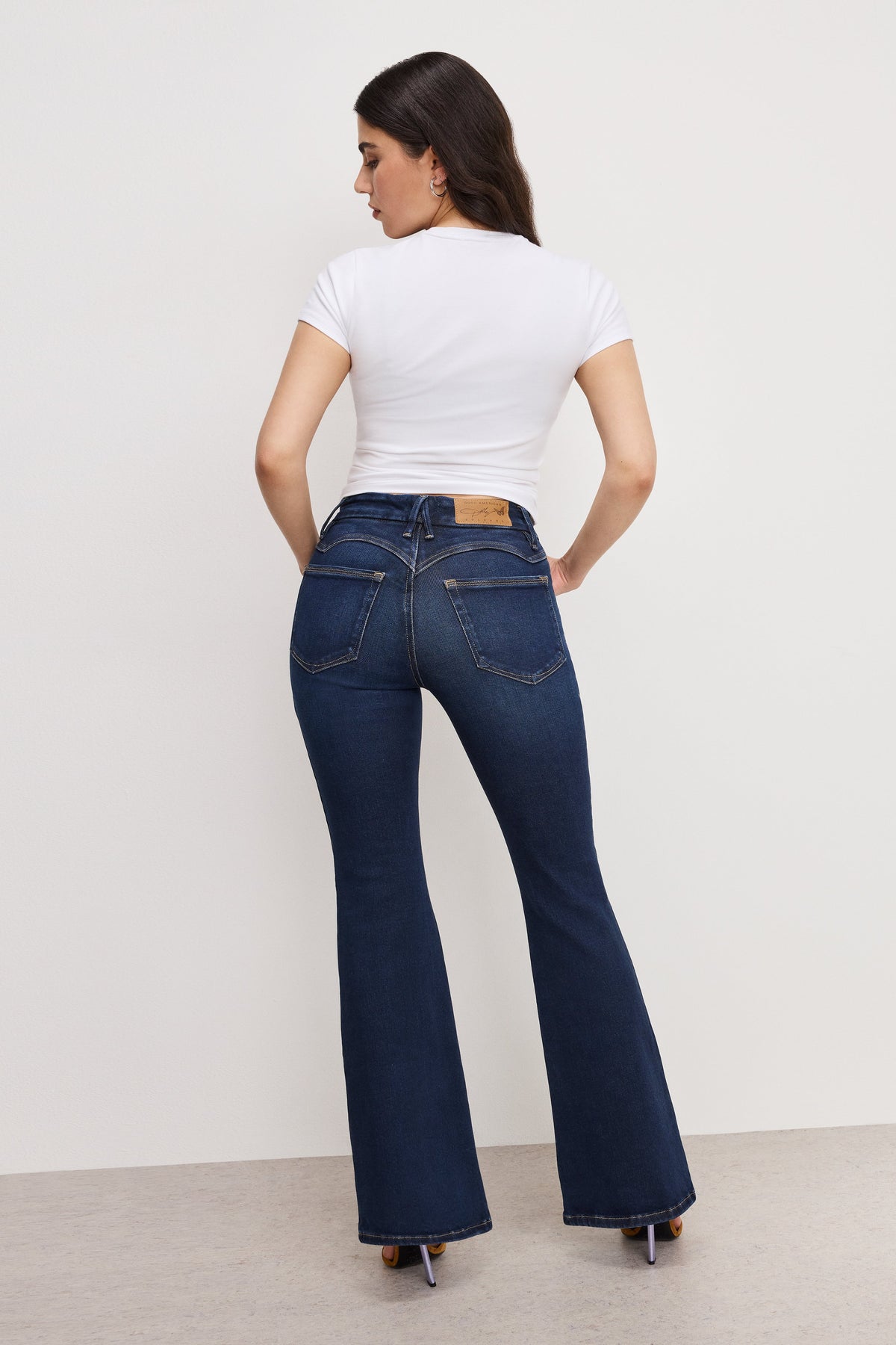 DOLLY JOLEANS PETITE FLARE JEANS INDIGO1020