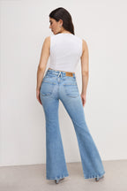 DOLLY JOLEANS PETITE FLARE JEANS INDIGO1019
