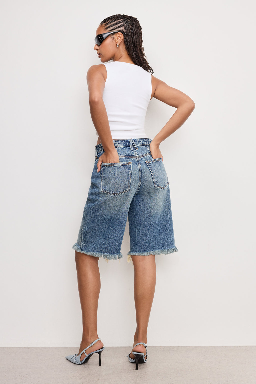 GOOD EASE BERMUDA SHORTS INDIGO808